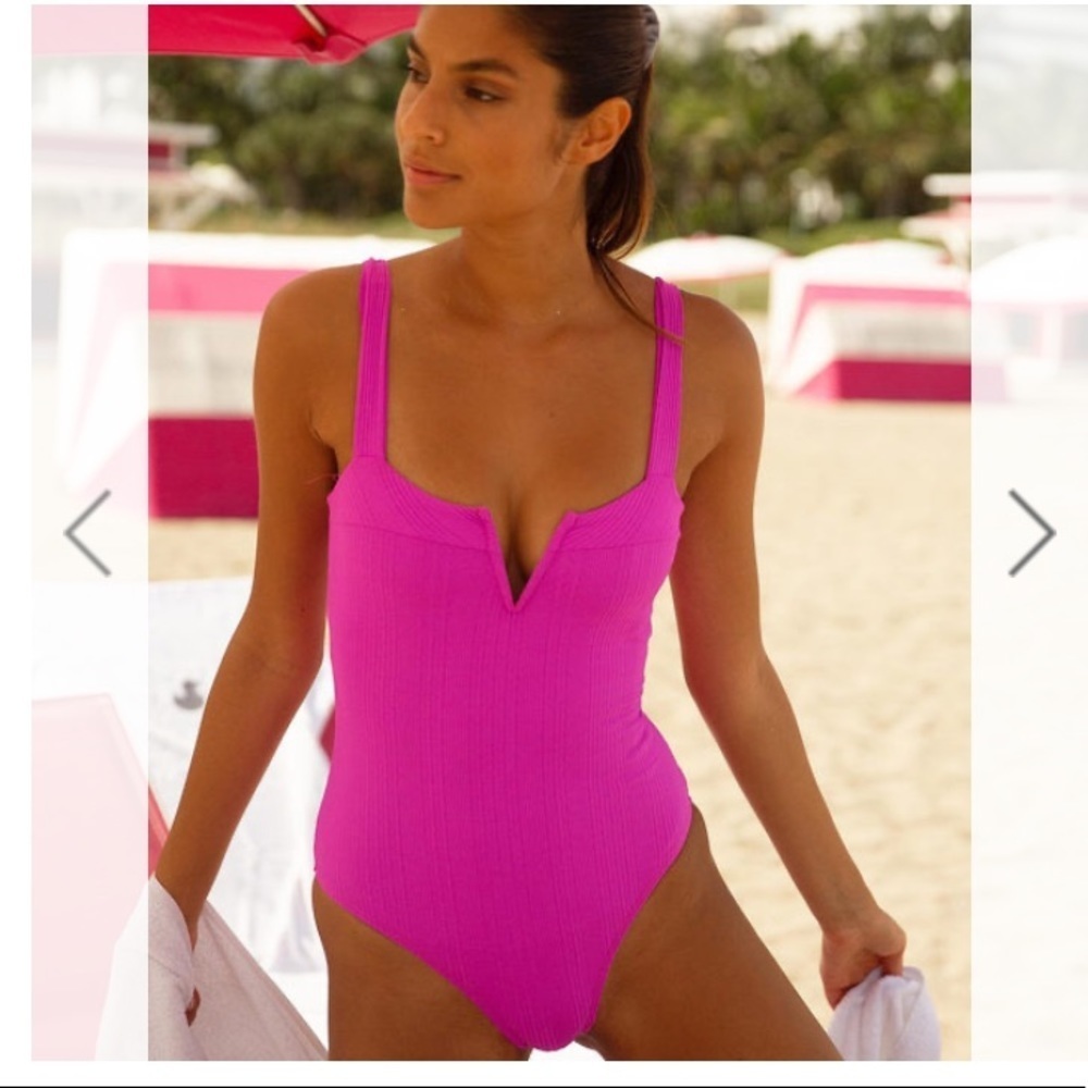 L*Space Anthropologie Pointelle Cha Cha One piece